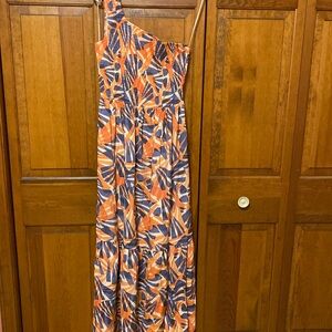 Nine West One Shoulder Maxi Dress